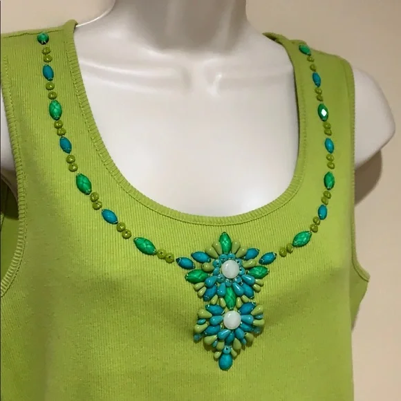 Ruby Rd beaded top - Picture 2 of 6